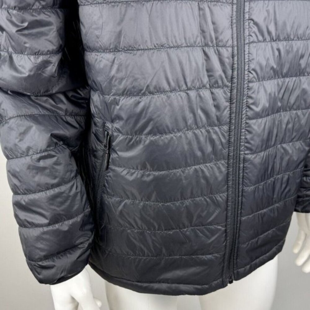 Independent Trading Company Puffer Jacket Mens XL EUC Lightweight Full Zip Black - Picture 7 of 16